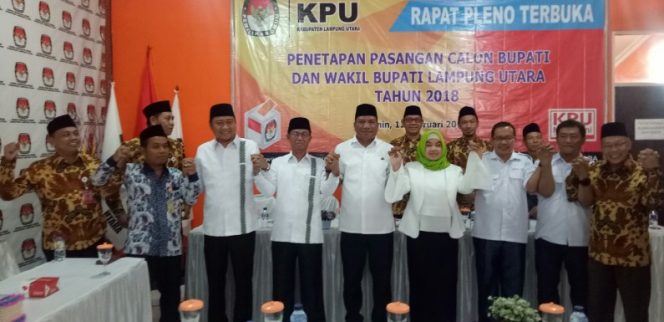 
 KPU Tetapkan Tiga Paslon