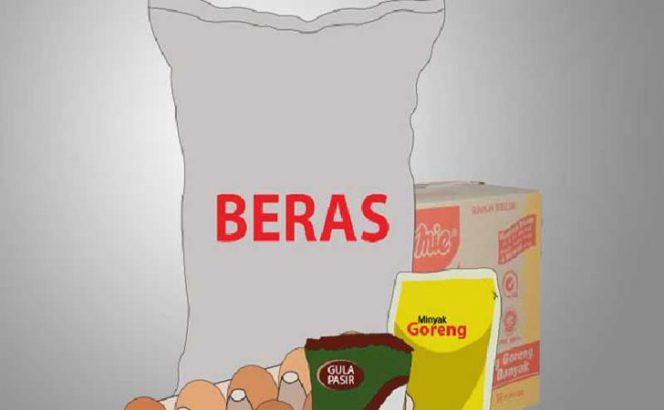 
 Harga Beras Naik, Pedagang Tetap Jual Normal