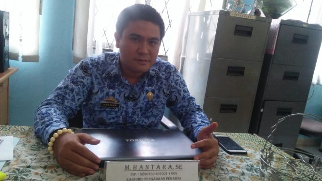 
 Foto  Kasubbid Pengadaan Pegawai BKPSDM Lampura M.Hantara  