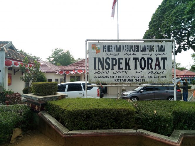 
 Caption foto : Kantor Inspektorat, Kotabumi, Kabupaten Lampung Utara.