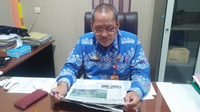 
 Foto Wajah Kepala BPBD Lampura Karim SR