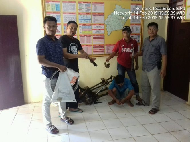 
 Curi Motor, Pria Paruh Baya Dibekuk Polisi