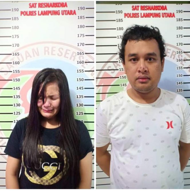 
 Usai Konsumsi Shabu, Robye dan Sherly Dibekuk