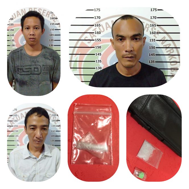 
 1 Jam, Polisi Bekuk 3 Pengedar Narkoba