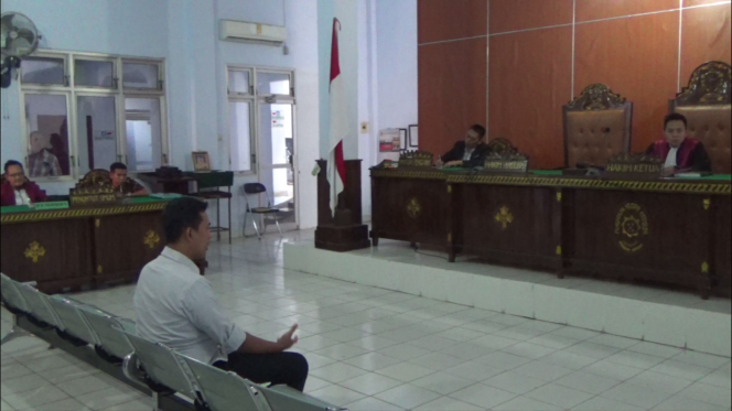 
 Foto IST
Caption : Sidang pra peradilan mengahdirkan saksi dari penyidik kejaksaan, digelar Jumat(14/6).
 