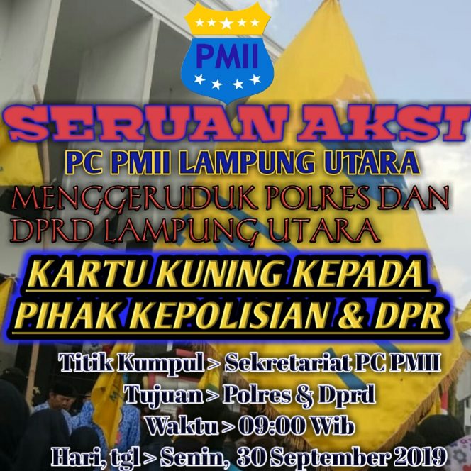 
 Massa PMII Bakal Gruduk Polres dan DPRD