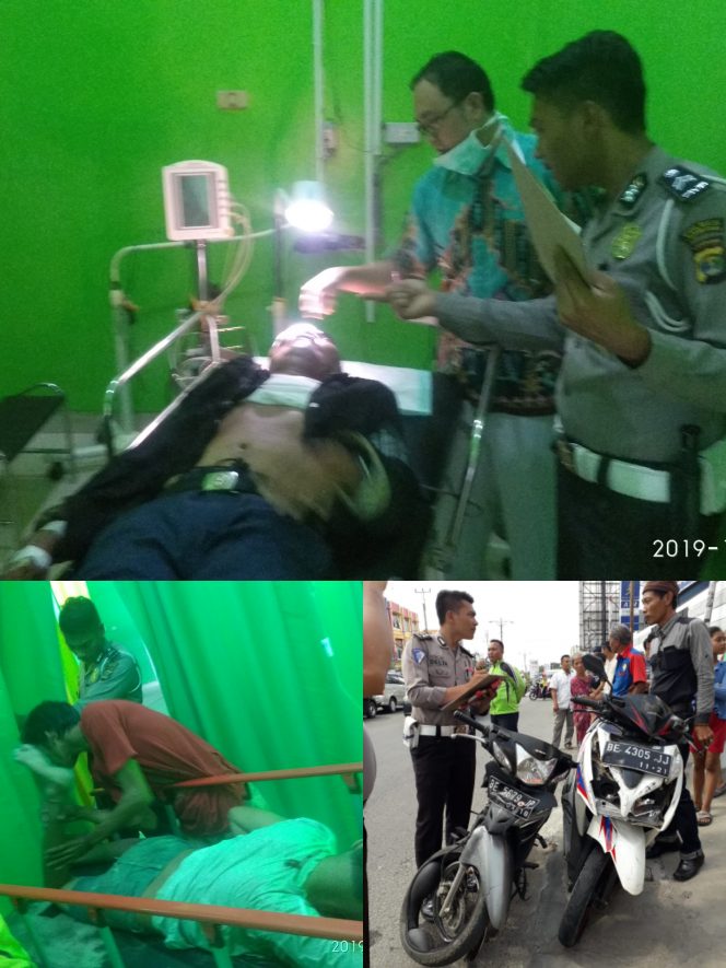 
 Brakkkk, Lawan Arus Dua Sepeda Motor Terlibat Lakalantas