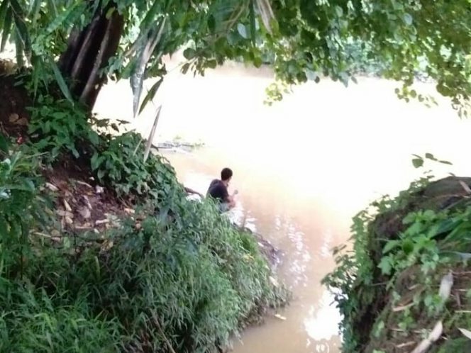 
 Foto Pranata Riano 
Caption : Salah satu aliran sungai yang berada di Kalipasir, Kelurahan Kotabumi udik, Kecamatan Kotabumi hingga Minggu Sore masih terpantau normal, kemarin(19/1). 
