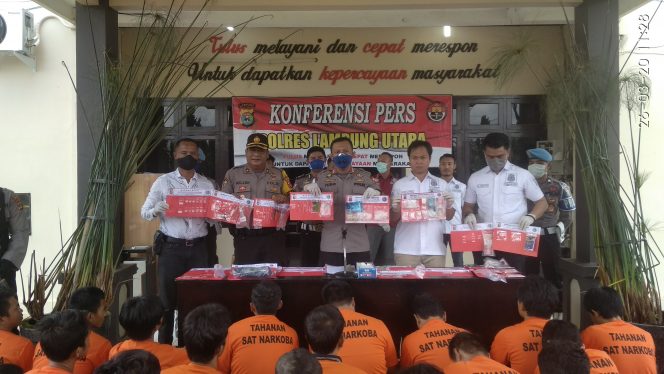 
 OPS Antik Krakatau, 59 Penyalahguna Narkoba Dibekuk