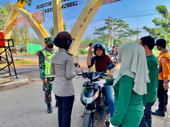 
 Menuju New Normal, Polres Lampura Gelar Operasi Pendisiplinan