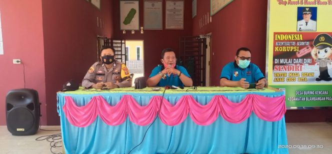 
 caption foto : Kepala Desa Buring Kencana Edwarsyah Putra 
