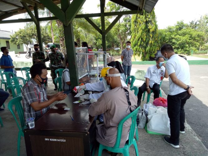 
 Kodim 0412 Lampura Gelar Rapid Tes