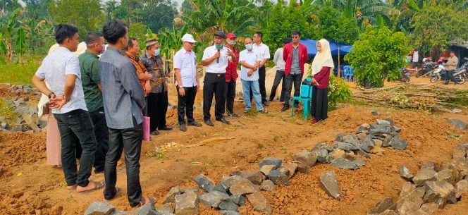 
 caption foto : Suasana peletakan batu pertama gedung Sekretariat AMM pada Rabu (11/11).