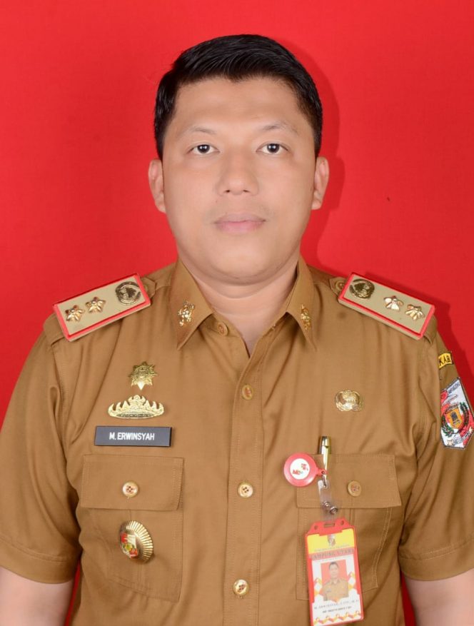 
 caption foto : Plt. Kepala Dinas Sosial(Dinsos) Lampura, Hi. Muhammad Erwinsyah, M.Si.  