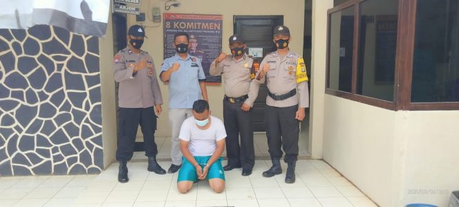 
 caption : DPO Curas yanng berhasil diamankan Polsek Sungkai Selatan.
