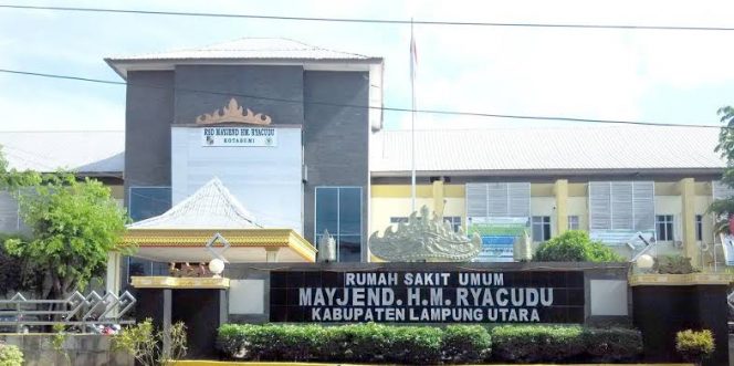 
 FOTO : Angga
caption : Rumah Sakit Daerah (RSD) HM Mayjend (Purn) Ryacudu Kotabumi
