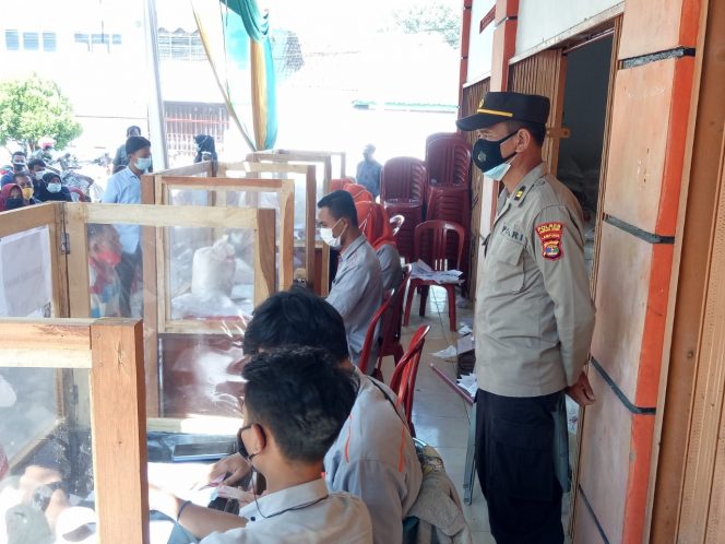 
 Polres Lampura Pantau Penyaluran BST