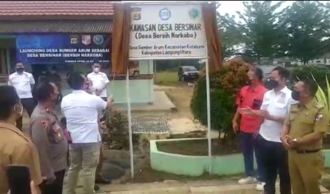 
 Polres Lampura Launching Desa Bersih Narkoba