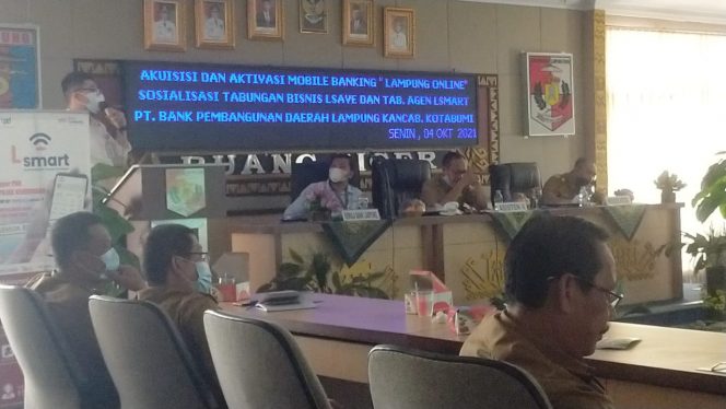 
 Bank Lampung Sosialisasi Aktivasi Mobile Banking, Tabungan BISNIS LSAVE dan AGEN LSMART