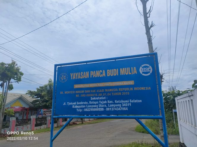 
 caption : Yayasan Panca Budi Mulya di jalan tjokoel5 Soebroto Kelurahan Kelapa Tujuh Kecamatan Kotabumi.
