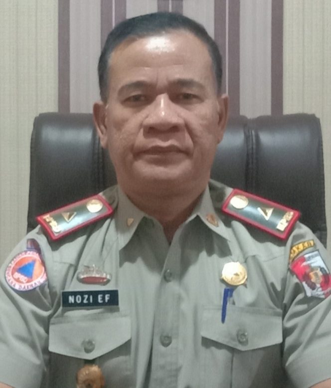
 caption : Kepala BPBD Lampura Nozi Efialis.