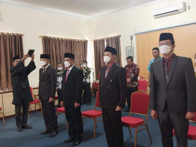 
 Suasana Pelantikan empat pejabat Fungsional Inspektorat dan Perencana madya PUPR. Foto IST ----