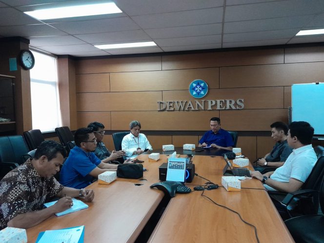 
 Disambut Dewan Pers, Ridwan Mooduto Sampaikan Rencana Munas I PJS