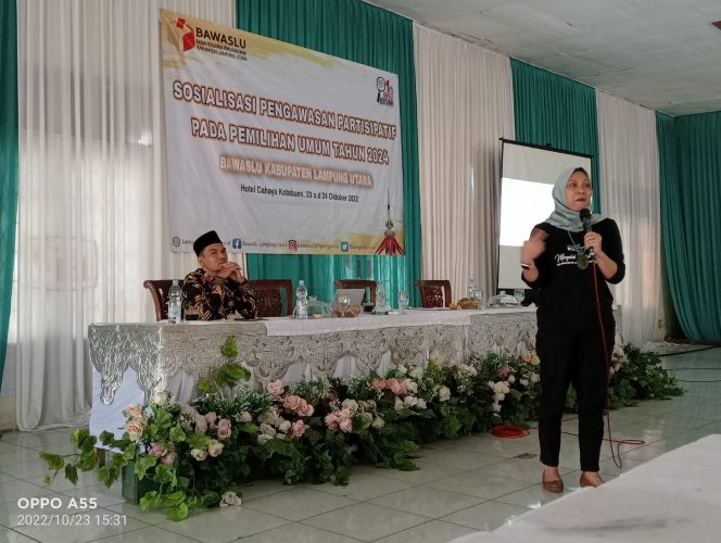 
 Bawaslu Lampura Gelar Sosialisasi Pengawasan Pertisipatif Pemilu 2024