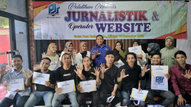 
 Cetak Jurnalis Kompeten, DPC PJS Metro Gelar Pelatihan Jurnalistik dan Website