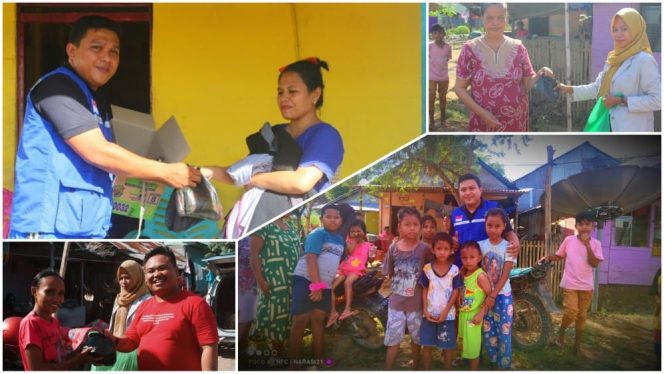 
 Giliran PJS Boalemo Serahkan Bantuan Kepada Warga Terdampak Banjir Bandang