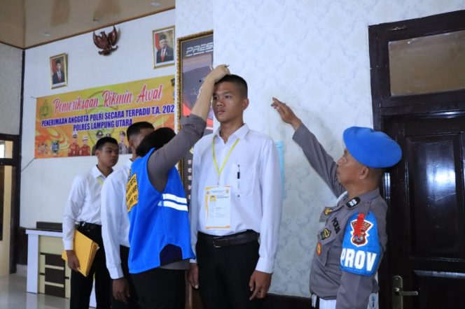 
 Polres Lampung Utara Gelar Rikmin Awal Penerimaan Calon Anggota Polri Tahun 2023
