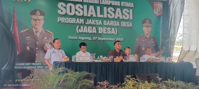 
 Sosialisasi Jaga Desa, Kajari Minta Kades Jujur dalam Bekerja