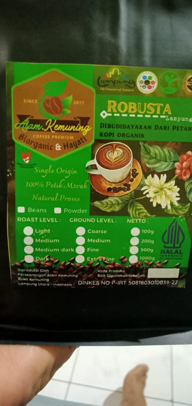 
 Kopi Organik Lampura Jadi Unggulan di Ajang Polinela