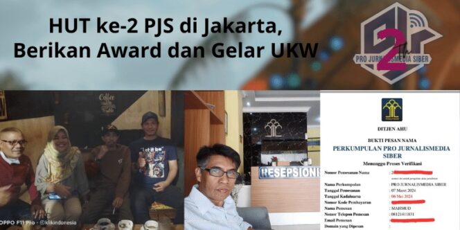 
 HUT ke-2 PJS di Jakarta, Berikan Award dan Gelar UKW