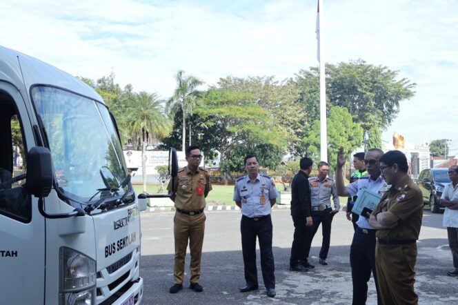 
 Bertambah 1 Unit, Lampura Dapat Bus Sekolah Dari Kemenhub