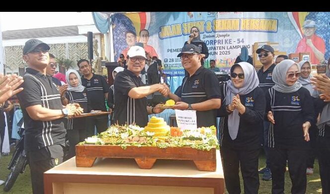 
 Tumpah, HUT Korpri Lampura Semarak