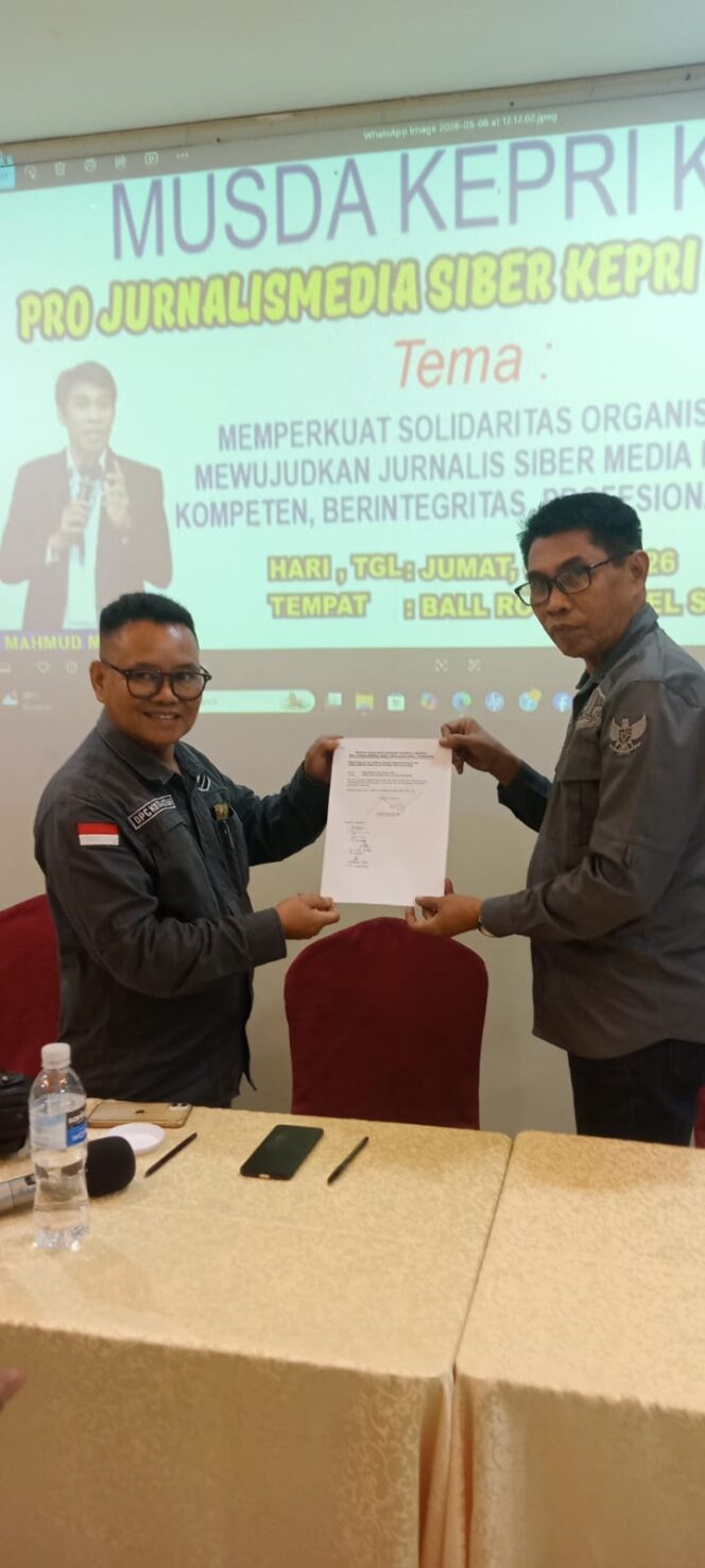 
 Gusmanedy Sibagariang Terpilih Aklamasi Pimpin DPD PJS Kepri Periode Mendatang