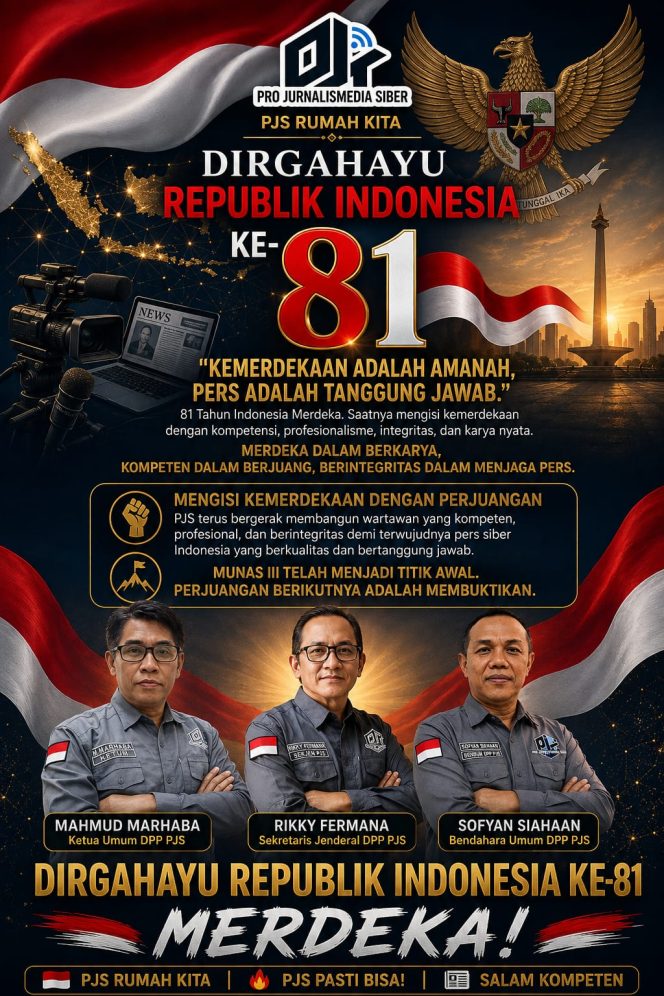 
 DPP PJS: Kemerdekaan Adalah Amanah, Pers Adalah Tanggung Jawab